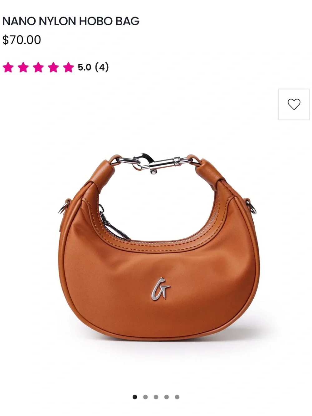 GlamAholic Nano Nylon Hobo Bag ✨$10 Off✨